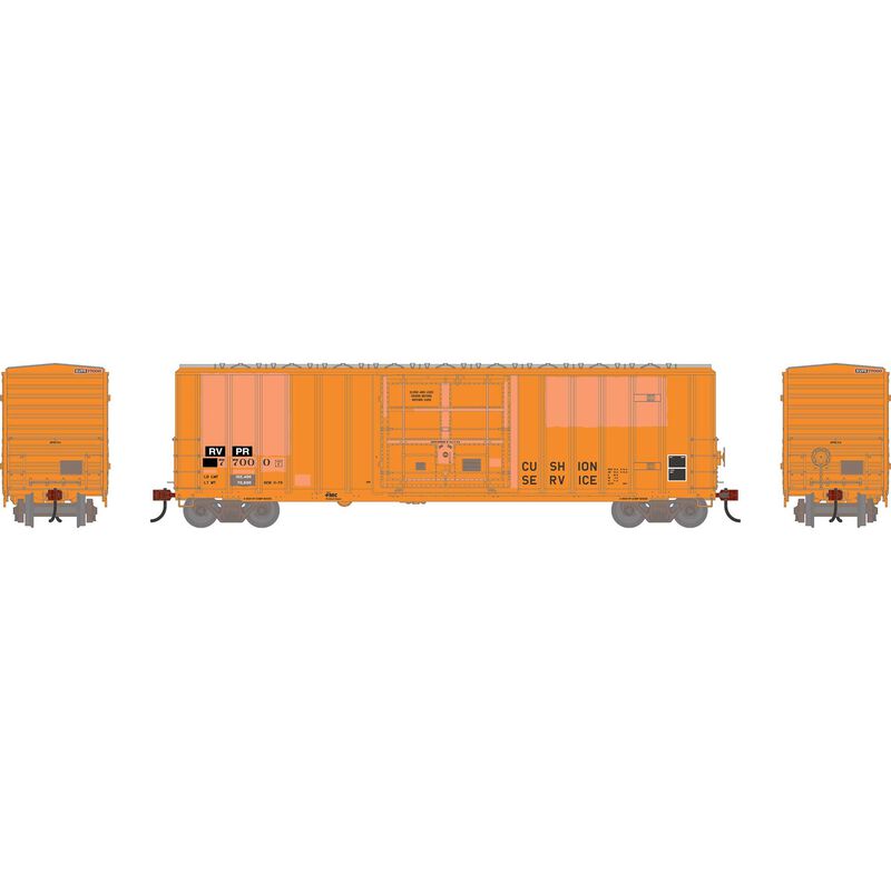 50' FMC 5327 Plug Door Boxcar, Primed for Grime RVPR #77027 - ATH-2793 : HO