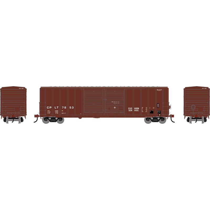 50' FMC 5077 Centered Double Door Box Car, CPLT #7853 - ATH-2925 : HO