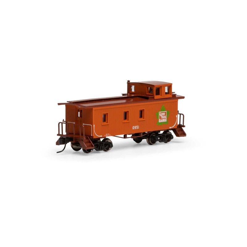30 Ft 3-Window Wood Caboose Grand Trunk Western GTW 0951 - 12086 : N