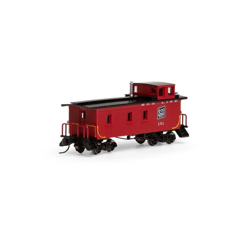 30 Ft 3-Window Wood Caboose Soo Line SOO 171 - 12089 : N