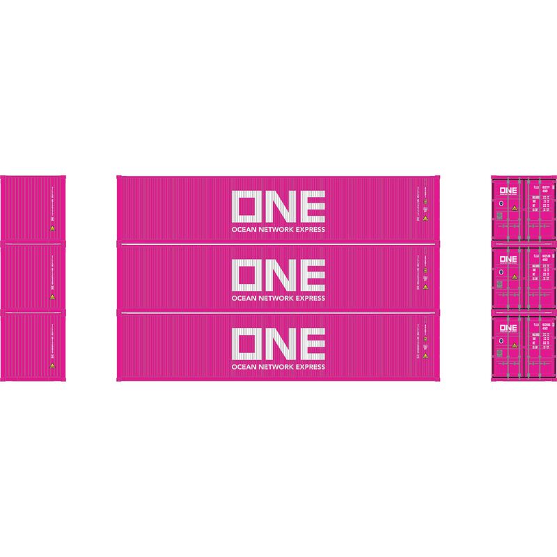 40' Container Low Cube TLLU 3-pack #2 - 16388 : HO