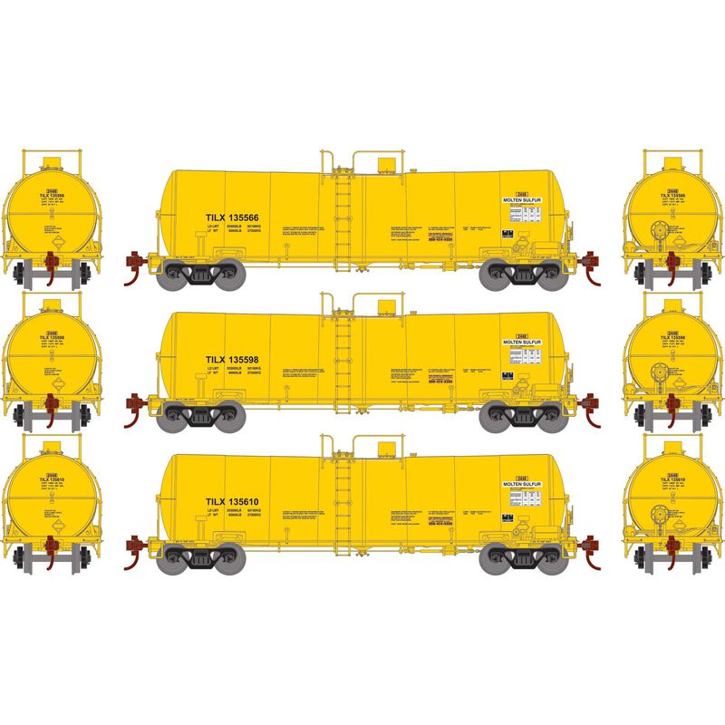 16,000 Gallon Clay Tank 3-Pack, TILX #135566, 135598, 135610 - 16398 : HO