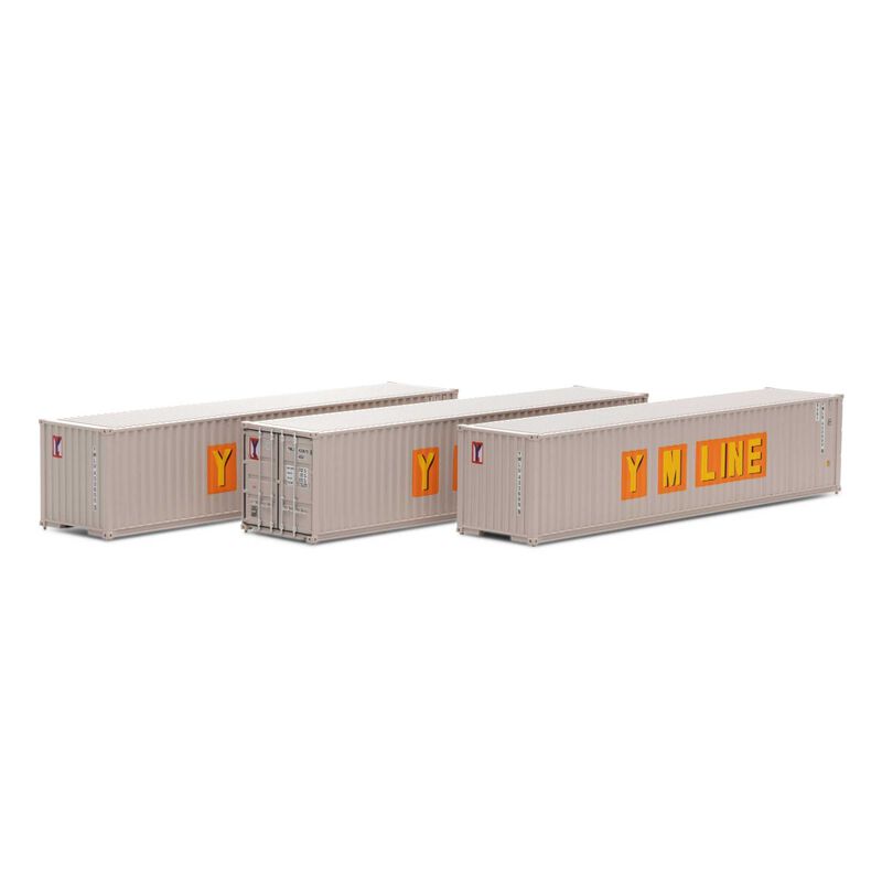 40' Corrugated Low Container, Yang Ming/Old YMLU 433655, 433670, 433689 3-Pack - 27052 : HO
