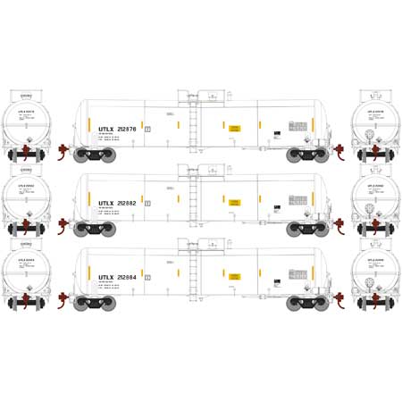 30K Gal Ethanol Tank Car ULTX 212876, 212882, 212884 3-Pack #1 - 29890 : HO