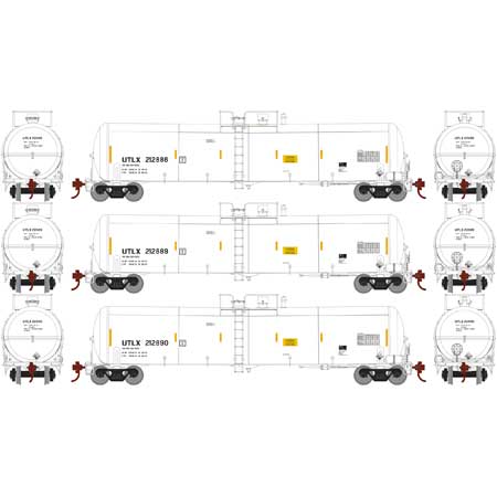 30K Gal Ethanol Tank Car ULTX 212886, 212889, 212890 3-Pack #2 - 29891 : HO