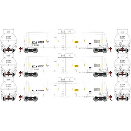 30K Gal Ethanol Tank Car ULTX 212891, 212897, 212898 3-Pack #3 - 29892 : HO