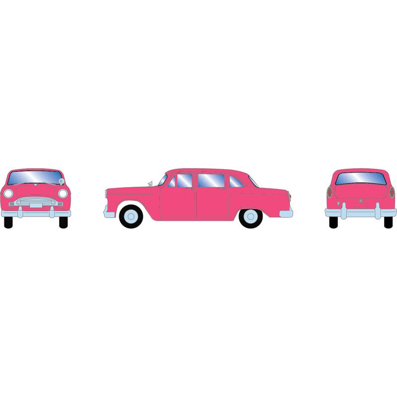 1950s Car, Pink Sedan - 74117 : HO