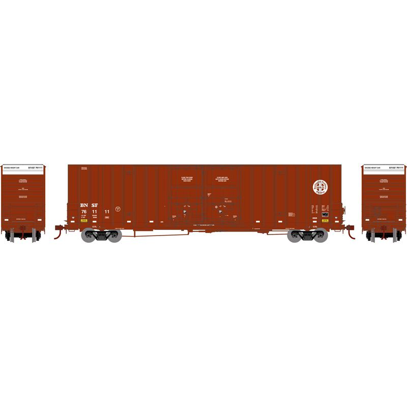 60 FT Gunderson Double Door Hi-Cube Boxcar Burlington Northern Santa Fe #761111 -75318 : HO