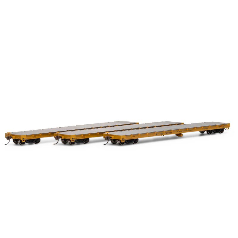 60' Flatcars, Frisco (3-pack)-98085 : HO