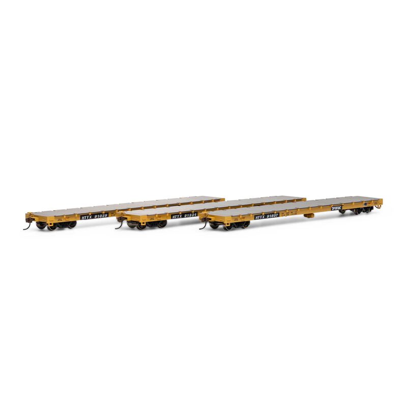 60' Flatcars, HTTX (3-pack) - 98086 : HO
