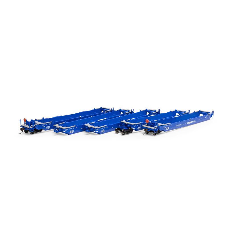 Maxi III Articulated 5-Unit 48' Well Car APLX 4824 - 98931 : HO