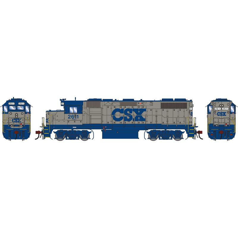EMD GP38-2 Locomotive, CSX 'Blue Down' #2611 DC/DCC Ready - ATHG-1389 : HO