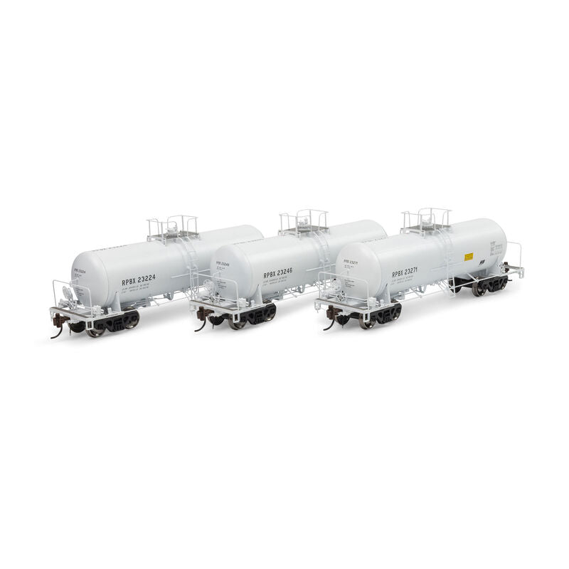 13K Gallon Acid Tank Car, RPBX #23224/23246/23271 3-Pack - G1437 : HO