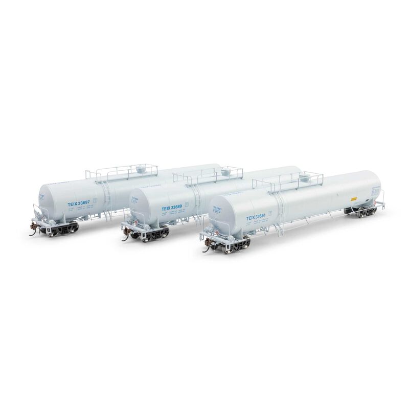 UTC 33K LPG Tank Car- Late, TEIX #33661/33689/33697 3-Pack - ATHG-1510 : HO