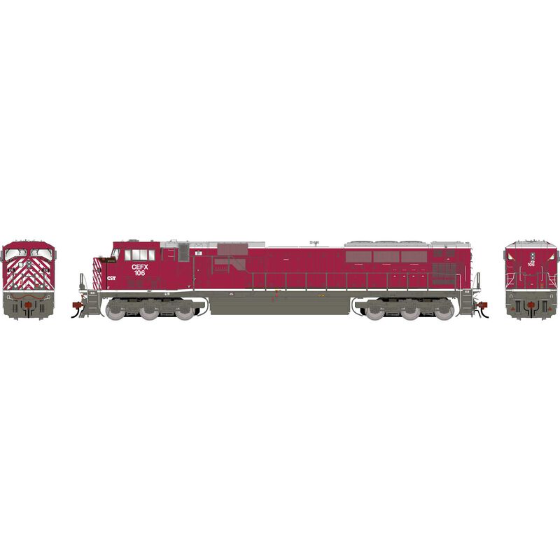 EMD SD90MAC Locomotive w/DCC & SOUND, CEFX #115 - ATHG-1929 : HO