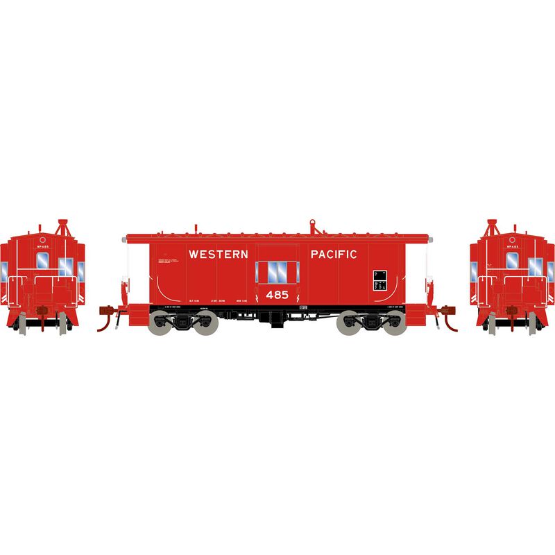 Bay Window Caboose with Lights and Sound, WP #485 -G78400 : HO