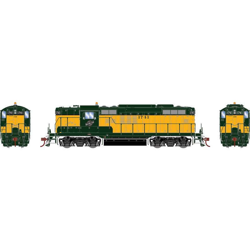 EMD GP9, Chicago & NorthWestern CNW #1741 DC/DCC Ready - G82729 : HO