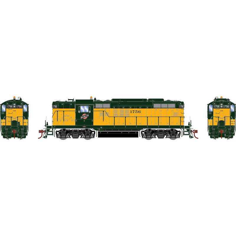EMD GP9, Chicago & NorthWestern CNW #1756 DC/DCC Ready - G82730 : HO