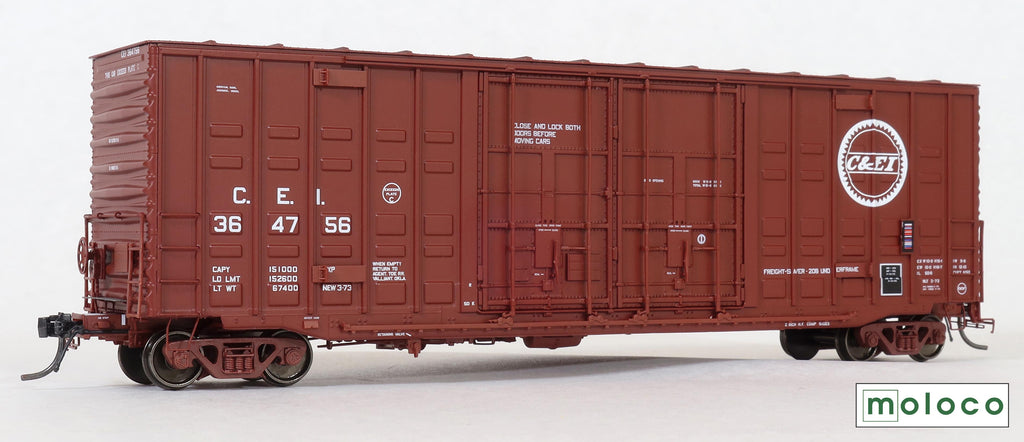 C&EI Delivery 3-73, ACF 50' Hi-cube Ext. Post Waffle #364740 - 6000402 : HO