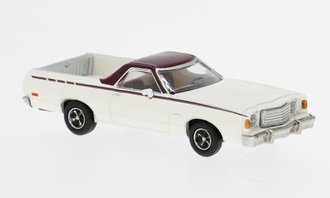 1977 Ford Ranchero (White/Dark Red) - 18234 : HO
