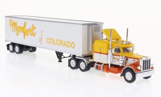 1973 Peterbilt 359 Sleeper w/Reefer Trailer "Monfort" - 85719 : HO