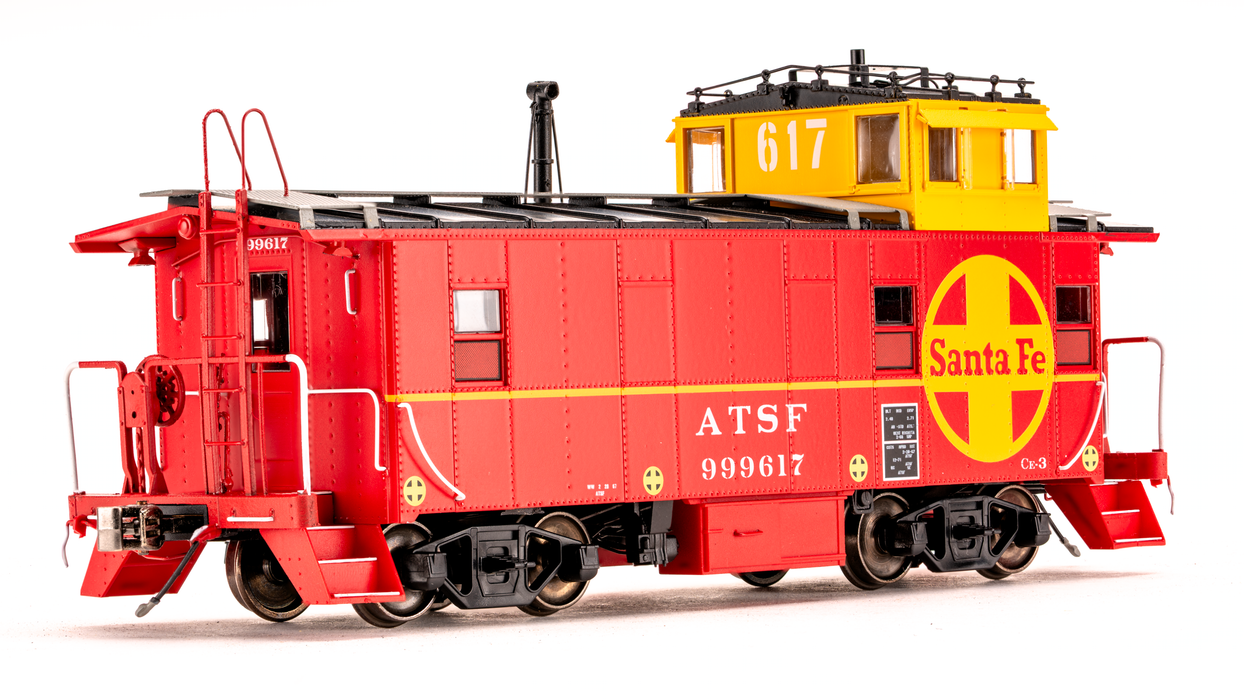 Santa Fe Peaked Roof Caboose CE-3 - Mid-Life 999617 - CB00303 : HO