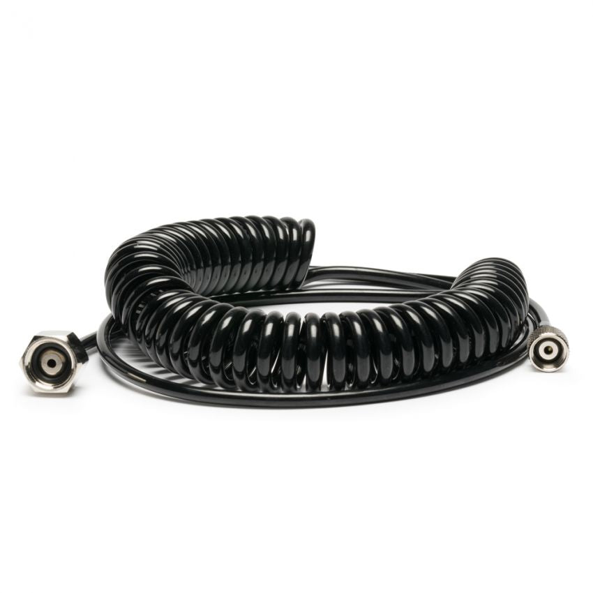10' Cobra Coil Airbrush Hose with Iwata Airbrush Fitting and 1/4" Compressor Fitting - CTI10