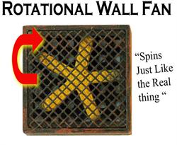 Rotating Wall Fan w/Motor - D0328P : HO