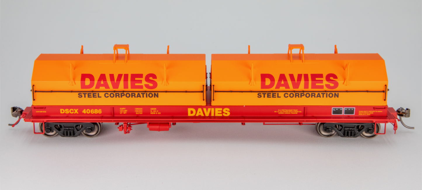 Evans 100-Ton Steel Coil Car, Davies Steel Corporation DSCX #40655 - HFG002003 : HO