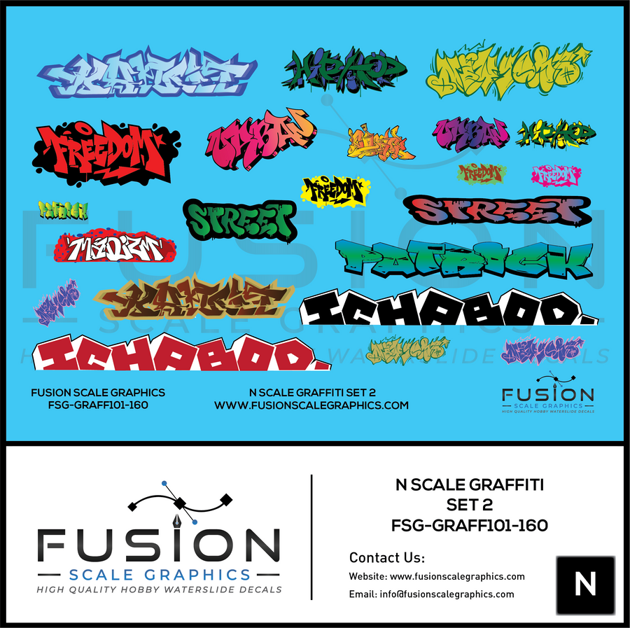 Graffiti Decal Set 2 - FSGGRAFF101160 : N