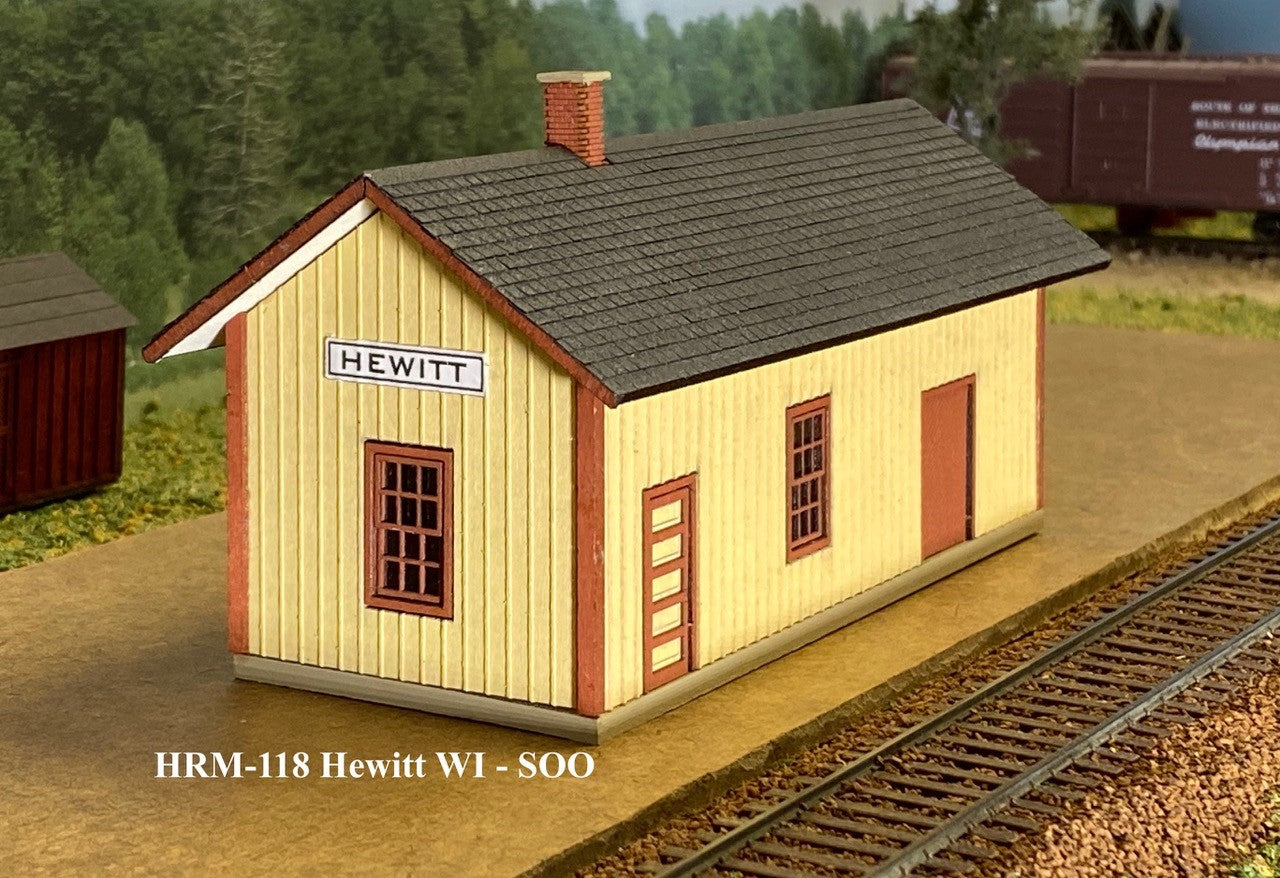 Soo Line Hewitt Depot Kit-118 : HO