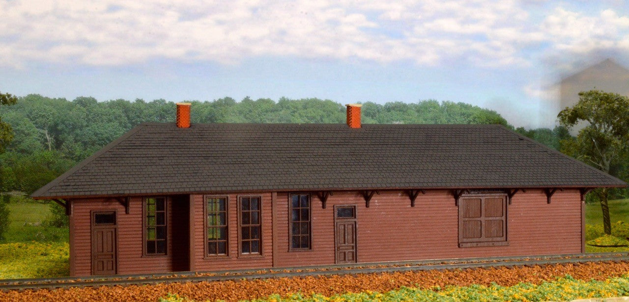 Amboy MN Depot Modeled after the C.St.P.M.&O on the CNW - 056 : HO