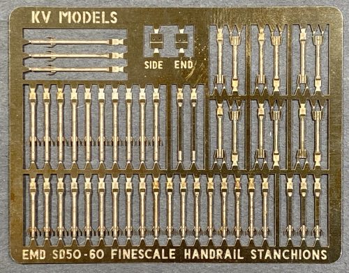 EMD SD50 SD60 Handrail Stanchions - KV157H : HO