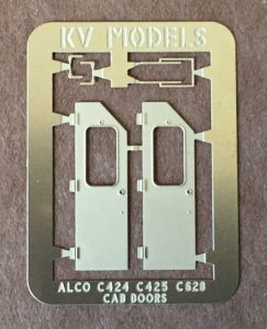 Alco C424, C425, C628 Cab Door Set- KV306H : HO