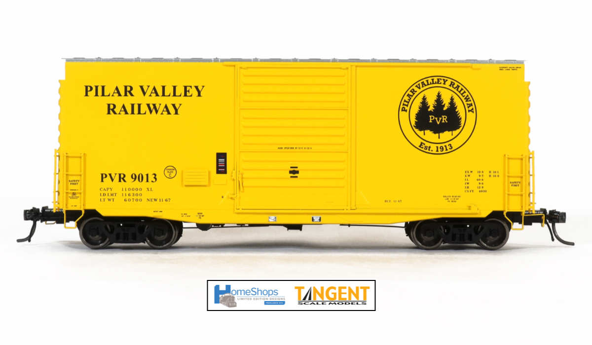 PS-1 40 FT Mini-Hy Cube Boxcar Pilar Valley Railway PVR #9013 - HFB022001 : HO