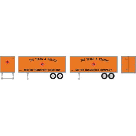 25' Trailer Texas & Pacific T&P (2 Pack) - 7938 : HO