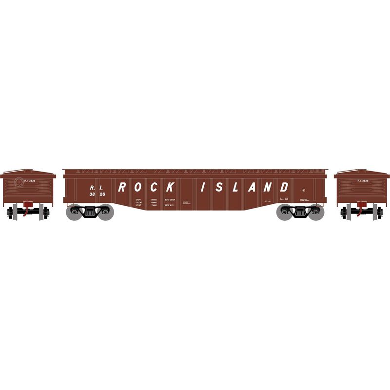 50 FT Gondola w/Cover Rock Island RI 3826 - 82116 : HO