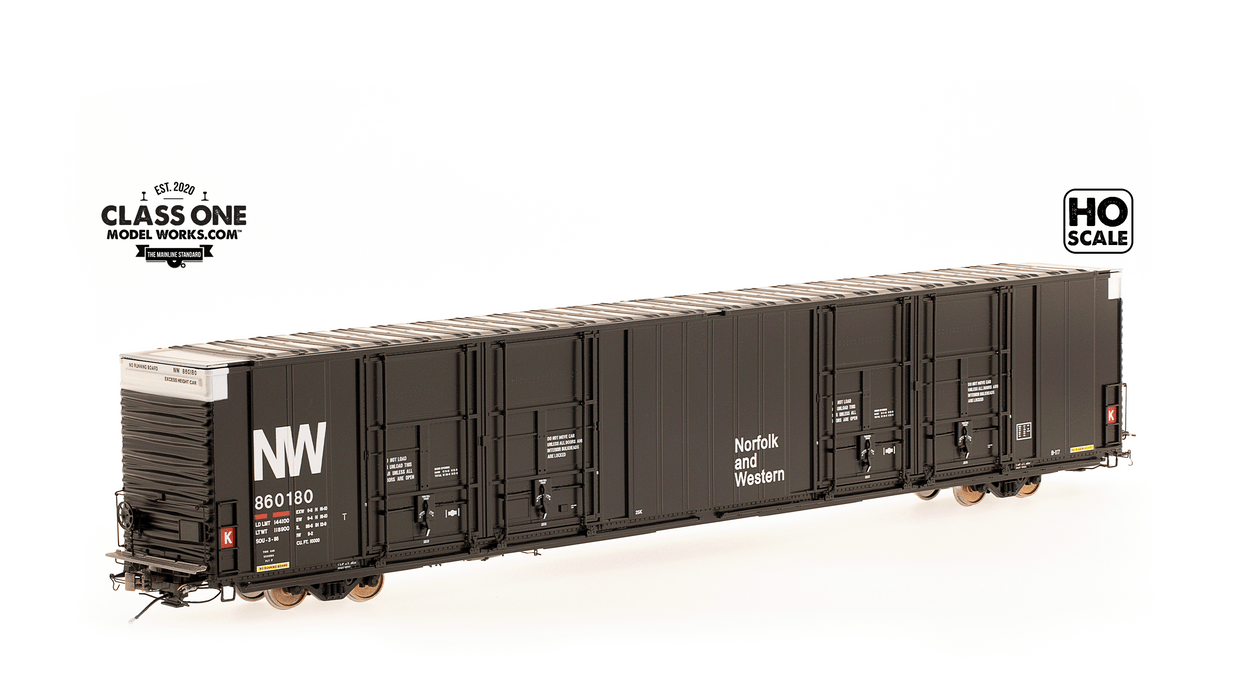 THRALL 86' HIGHCUBE BOXCAR - 8 DOOR - NORFOLK & WESTERN NW #860180 – FC00446 : HO