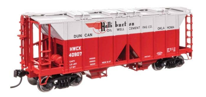 ACF 1958 Cu Ft Covered Hopper - Ready to Run -- Halliburton HWCX #40907 - 49717 : HO