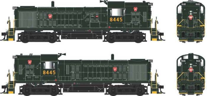Alco RS3 Hammerhead High Hood - Pennsylvania Railroad 8445 w/LokSound & DCC - 25242 : HO