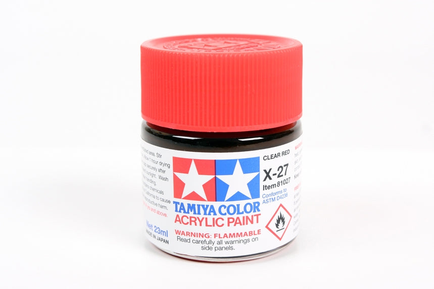 Acrylic X-27 Clear Red 23Ml Bottle - 81027