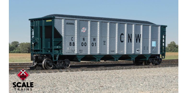 Fox Valley Models N Scale Trinity RD-4 Coal Hopper, Chicago & NorthWestern #880034 - 10073 : N