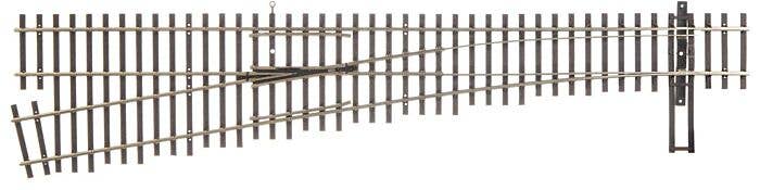 Code 70 Nickel Silver DCC Friendly Number 6 Turnout -- Left Hand - 70017 : HO