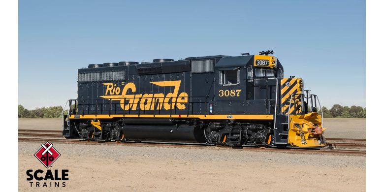 EMD GP40 Phase IIc, Rio Grande/Large Billboard Lettering #3087 DCC & Sound Equipped - 40175 : HO