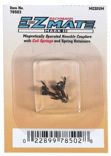 E-Z Mate Mark II Magnetic Knuckle Couplers -- Medium Shank, 1 Pair - 78502 : N