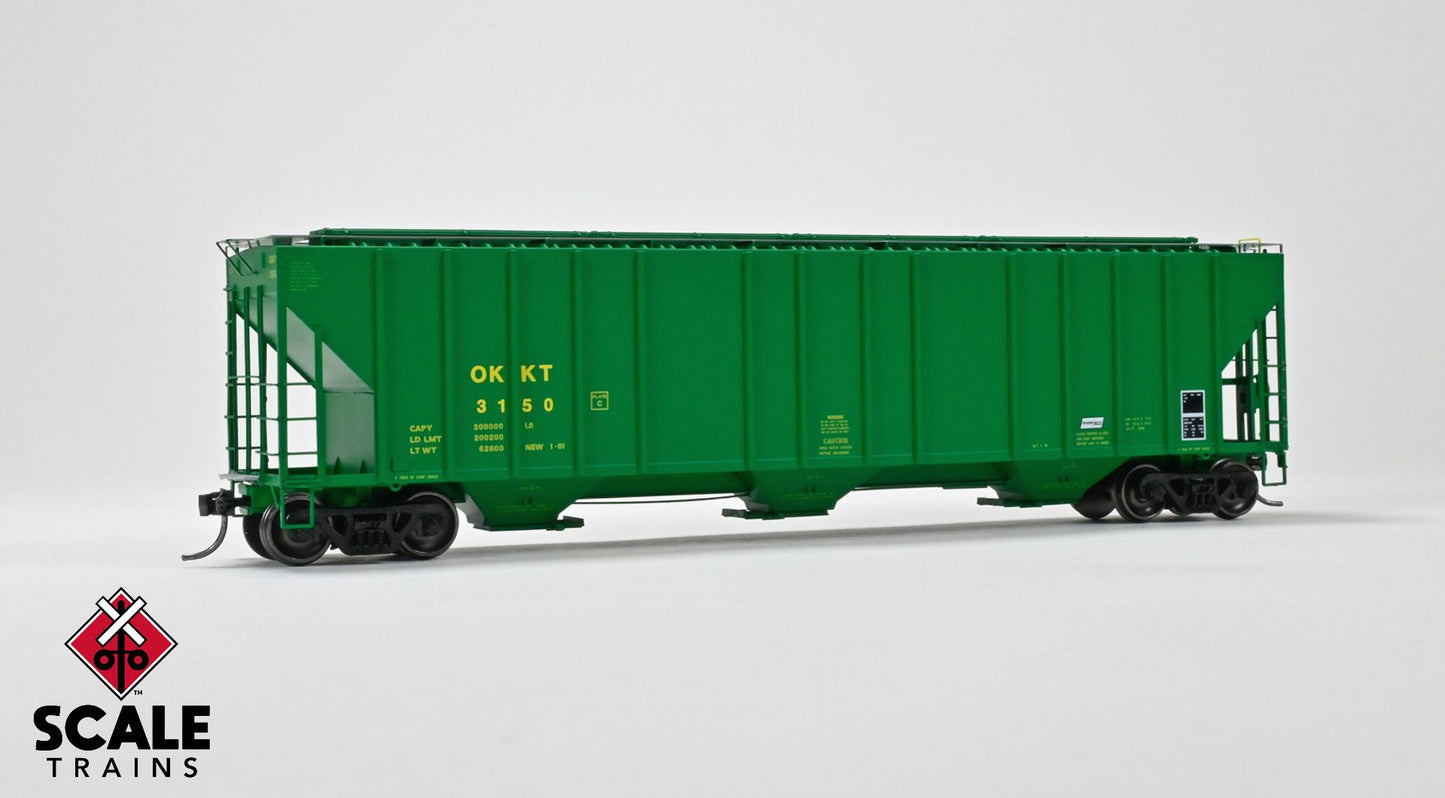 ExactRail Evolution HO Scale Evans 4780 Covered Hopper, OKKT #3228 - EE1726-6 : HO