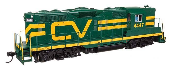 EMD GP9 Phase II with High Hood - Standard DC -- Central Vermont #4447 - 10492 : HO