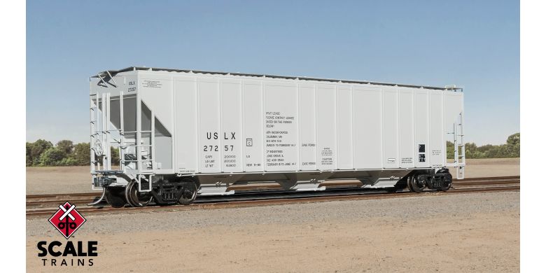 ExactRail Evolution HO Scale Evans 4780 Covered Hopper, USLX/Split Lease #27257 - EE1727-1 : HO