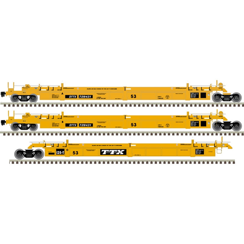 Thrall 53' Articulated Well Car TTX #728711 - 20006621 : HO