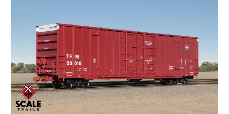 Operator Trinity 60' 7500 8' Double-Plug-Door High-Cube Boxcar, Transportacion Ferroviaria Mexicana/TFM #20025 - SXT11885 : HO